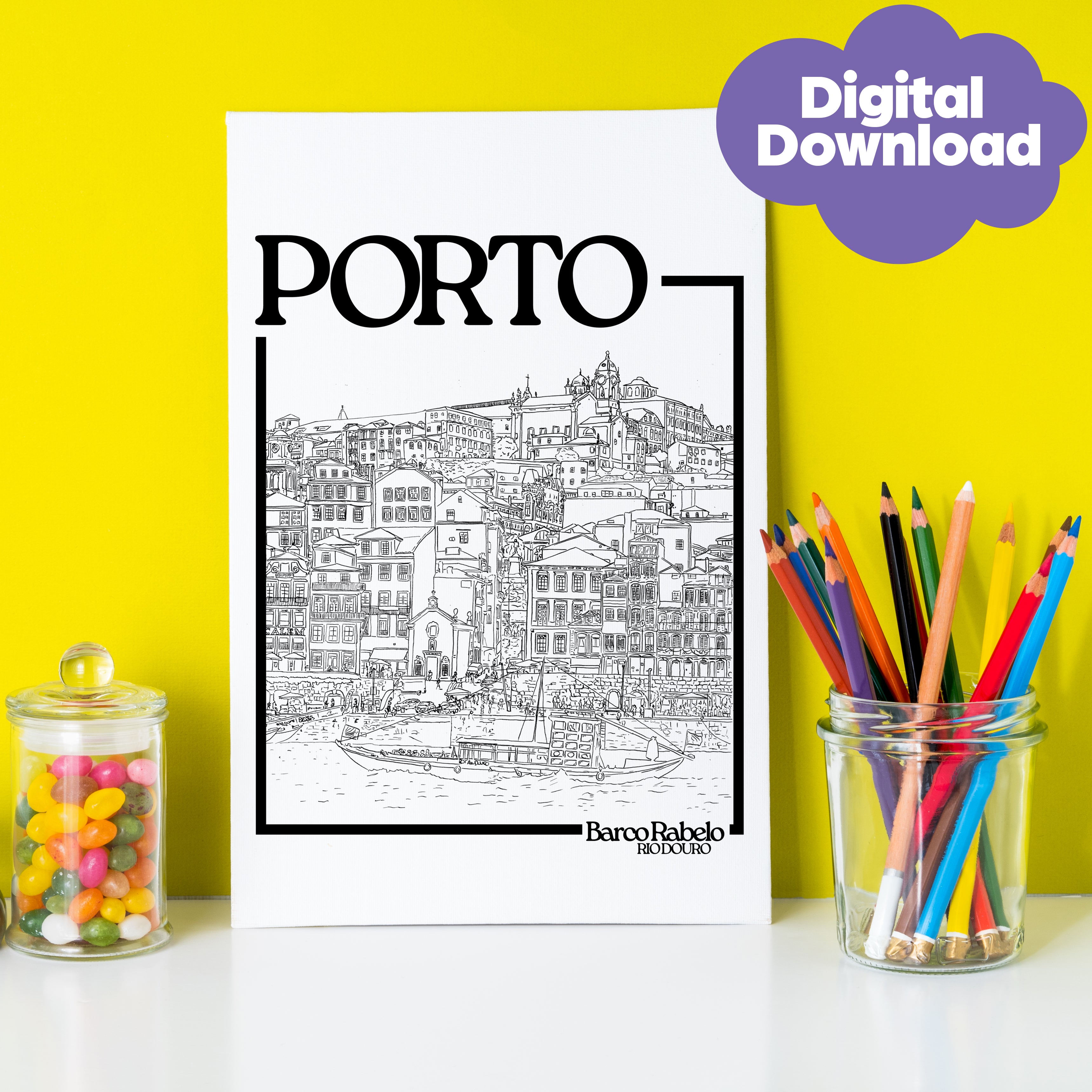 Mindfulness Colouring For Adults - Porto