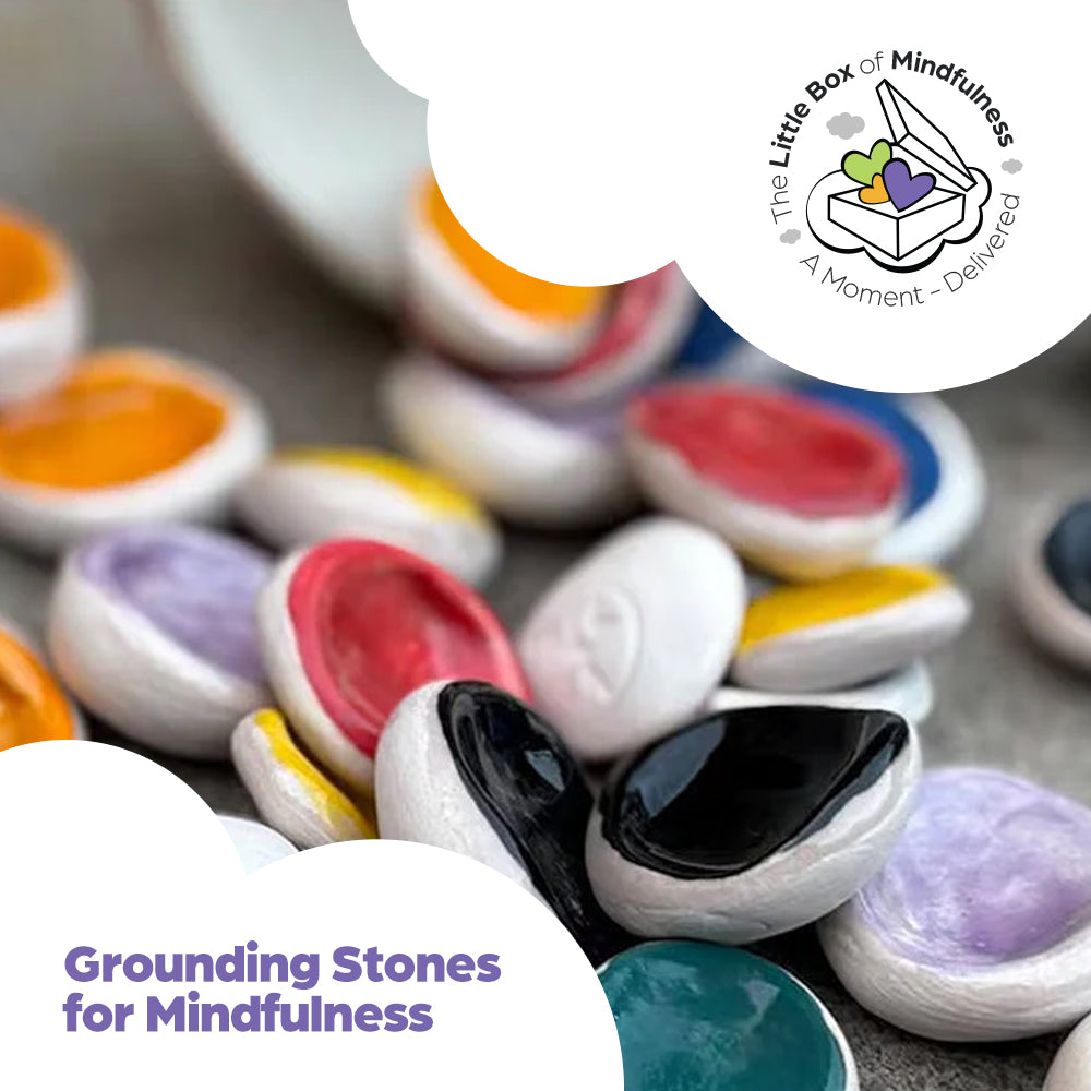 grounding stones for mindfulness gift – thumb stone close-up