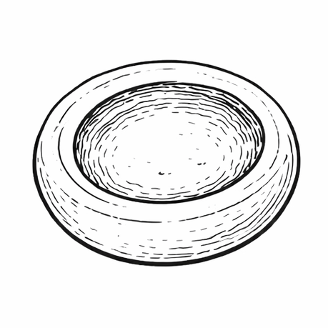 Line Drawing of a Grounding Stone