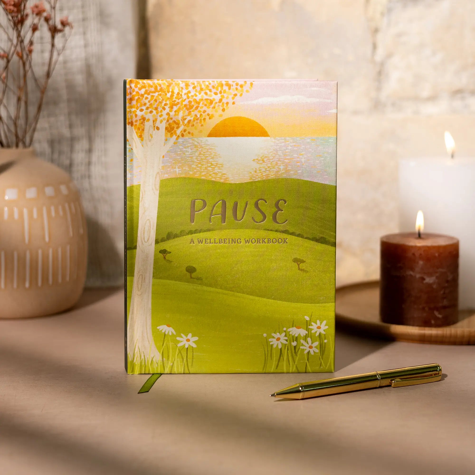 Pause wellbeing journal for mindfulness, self care and mental wellbeing