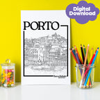 Mindfulness Colouring For Adults - Porto
